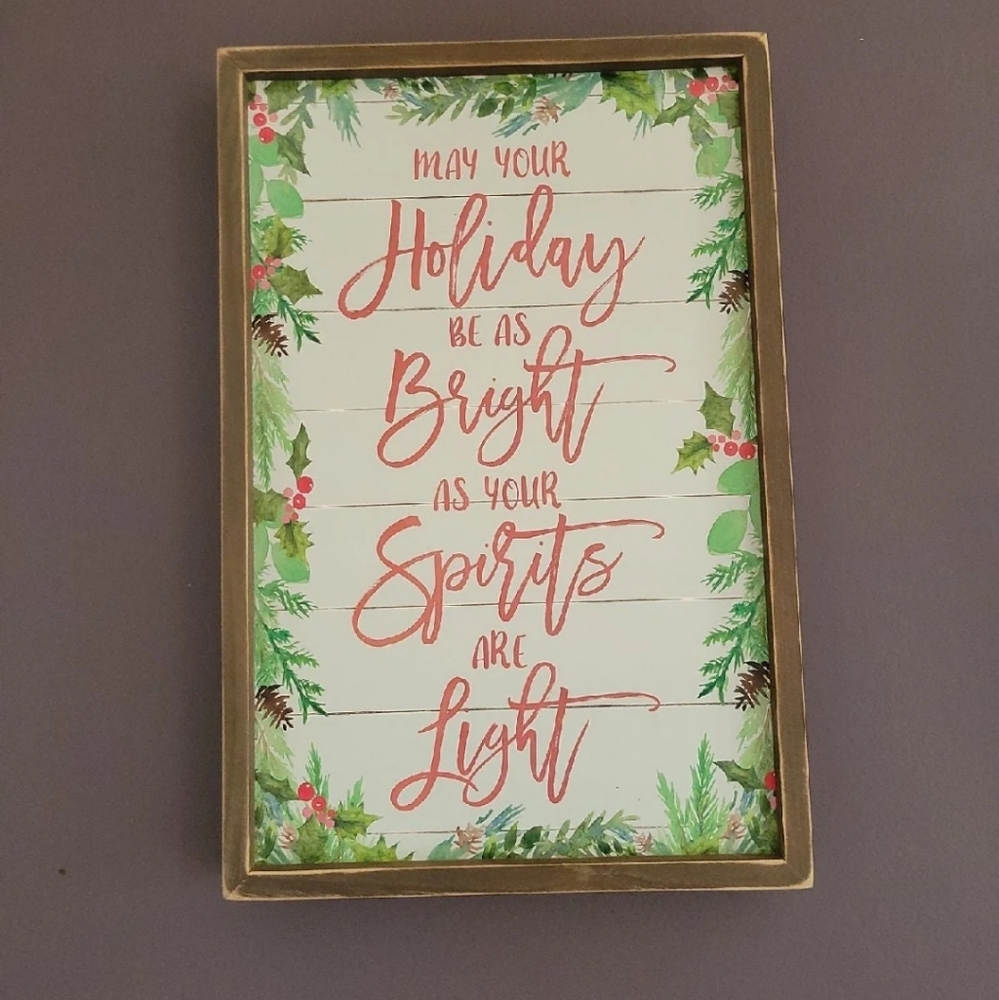 Christmas Holiday Sign.